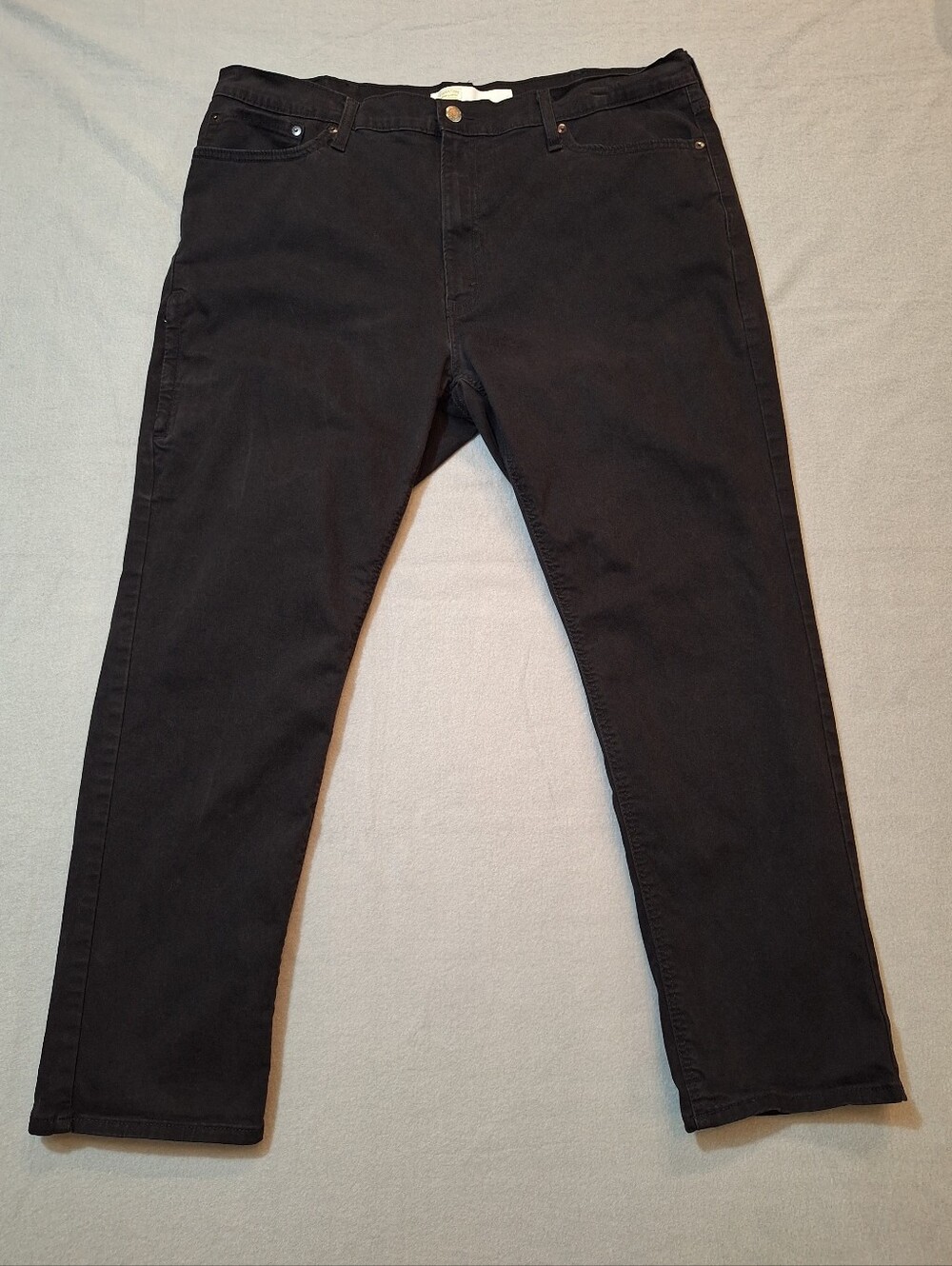 Levis Strauss Signature Gold Label Athletic Black Denim Tech Jeans Mens 40 X 30